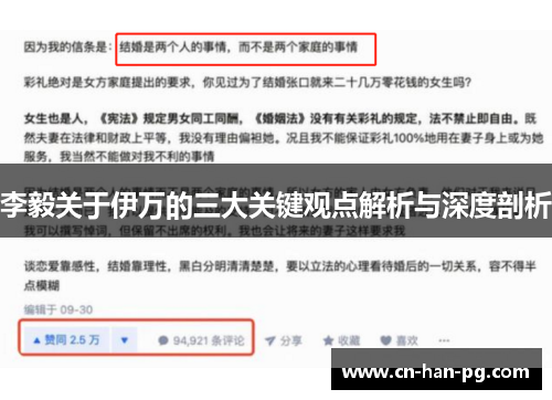 李毅关于伊万的三大关键观点解析与深度剖析